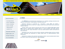 Tablet Screenshot of maxdach.com.pl